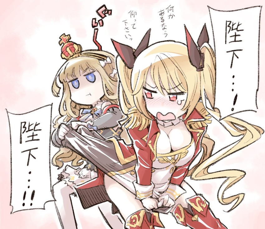 queen elizabeth and nelson (azur lane) drawn by kato_takuji