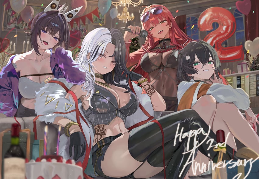 rosanna, volume, trony, and sin (goddess of victory: nikke) drawn by westgon