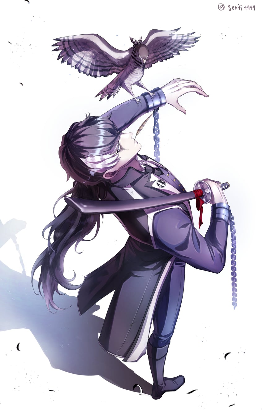 simon blackquill and taka (ace attorney and 1 more) drawn by genti4747