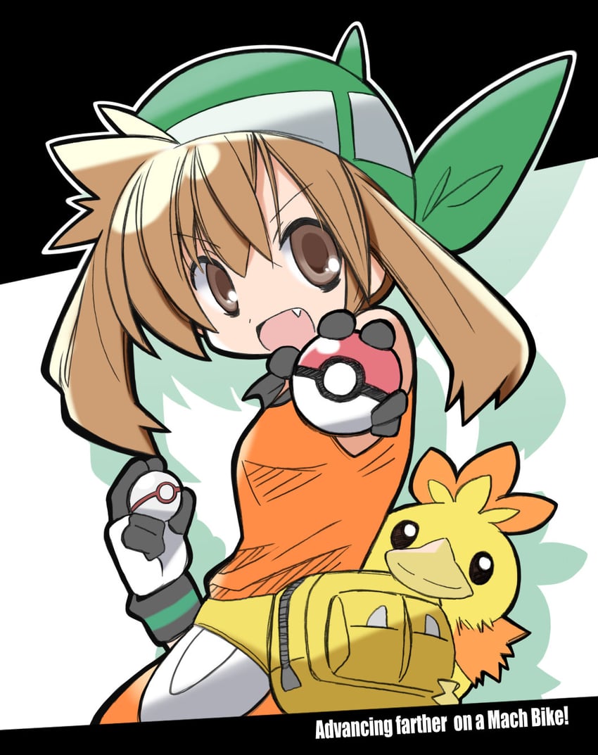 may and torchic (pokemon and 2 more) drawn by rascal_(feuille)