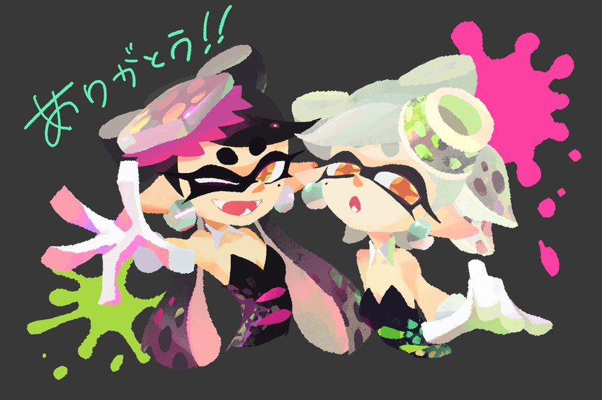 callie and marie (splatoon and 1 more) drawn by inoue_seita