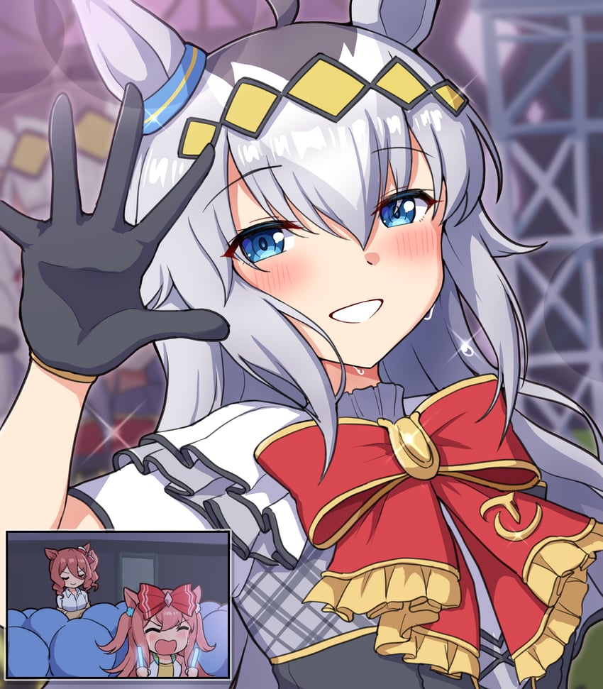 oguri cap, agnes digital, and norn ace (umamusume and 1 more) drawn by takiki