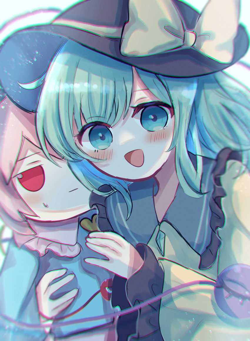 komeiji koishi and komeiji satori (touhou) drawn by dorowa_(drawerslove)