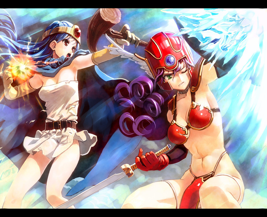 warrior and sage (dragon quest and 1 more) drawn by chimochimo