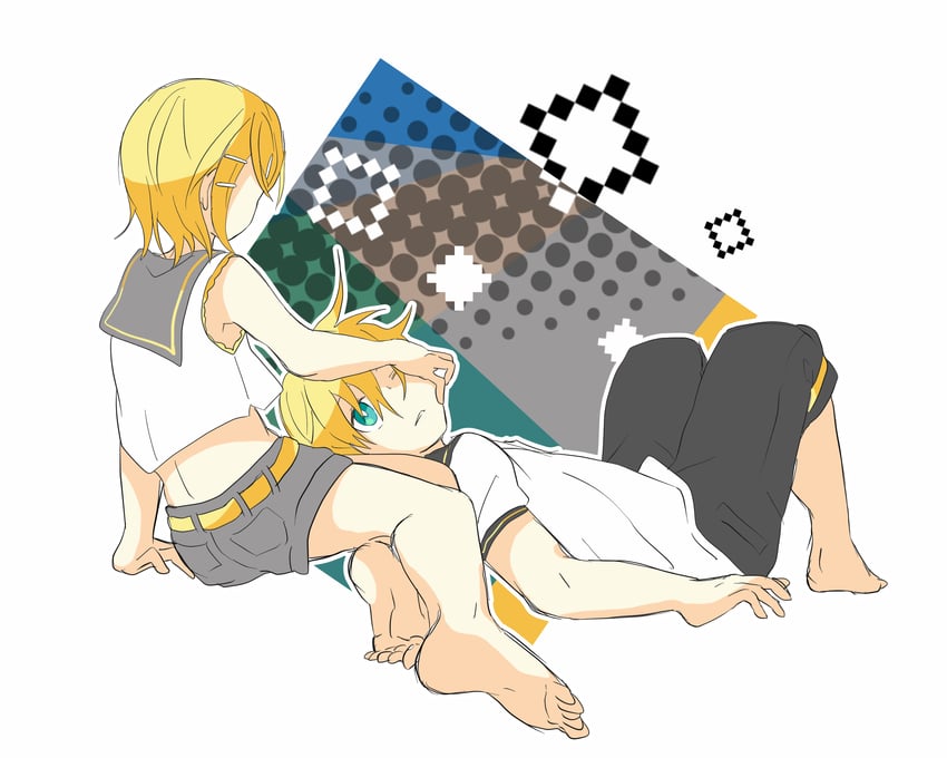 kagamine rin and kagamine len (vocaloid) drawn by 7:24