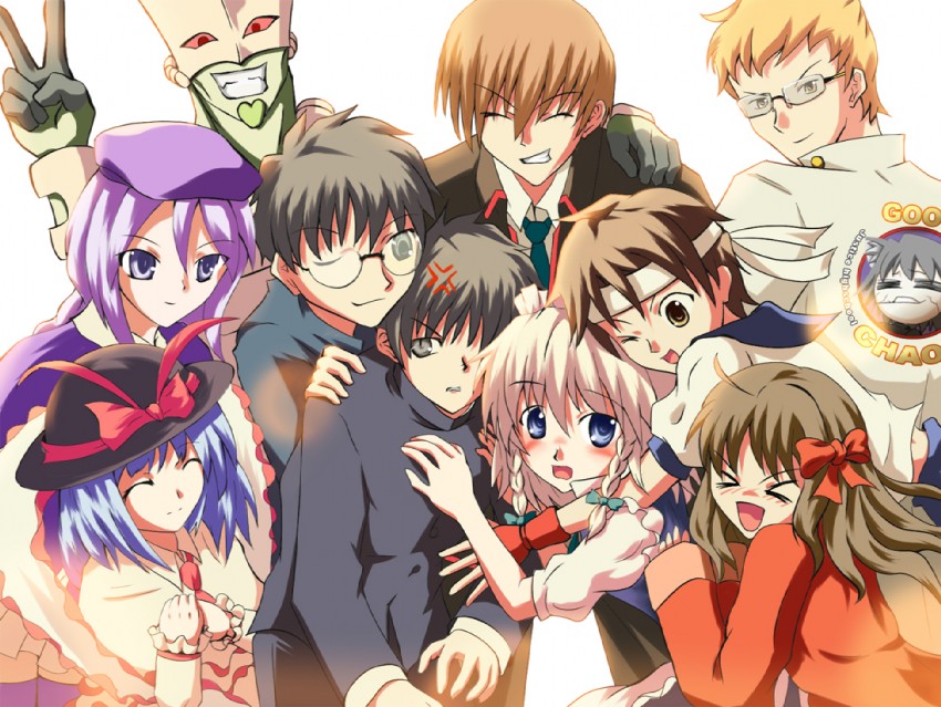 izayoi sakuya, nagae iku, kasugano sakura, tohno shiki, sion eltnam, and 6 more (touhou and 7 more) drawn by theta_(promotelas)