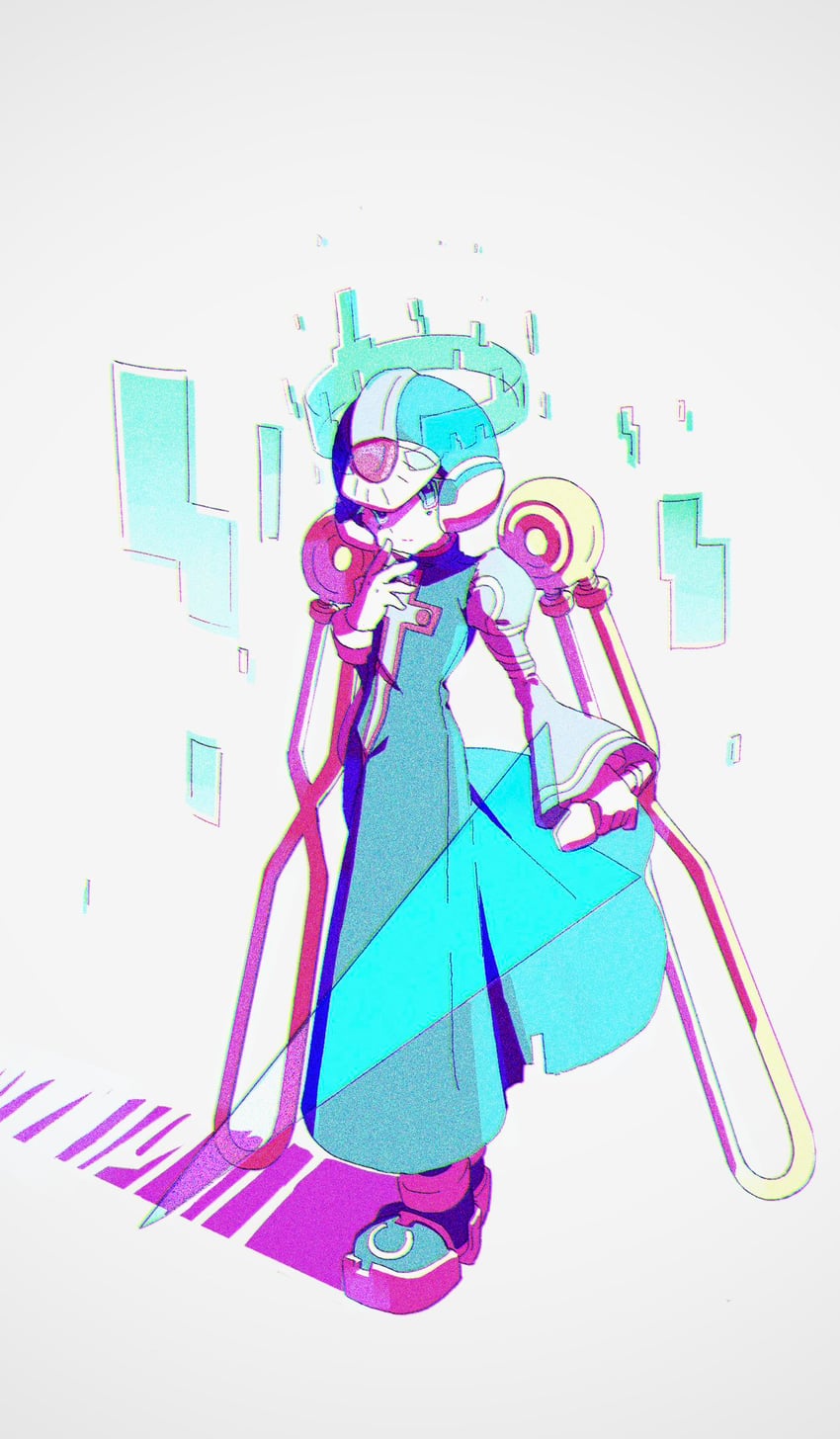 x and cyber elf x (mega man and 1 more) drawn by gotoku_(twitter_1906669672738799616)