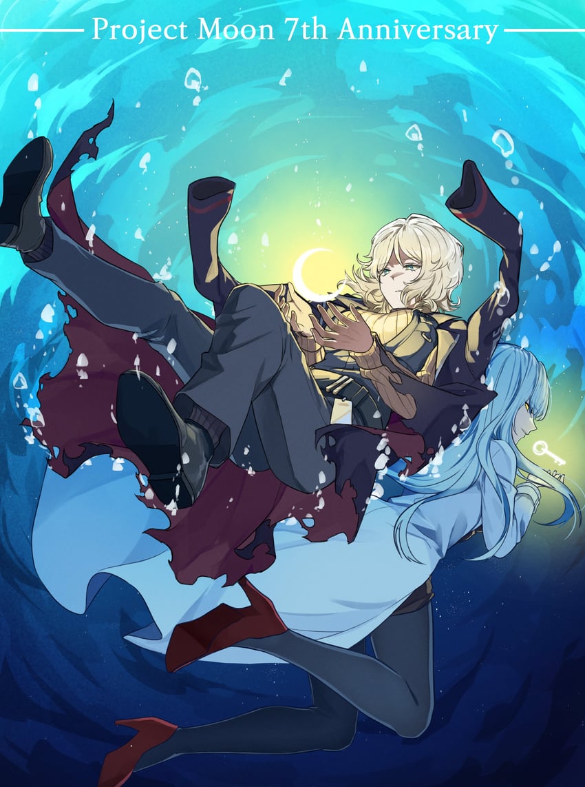 faust and angela (project moon and 2 more) drawn by rmenssari