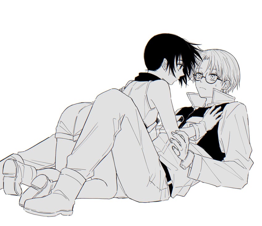higashi azuma and otta ely (choujin x) drawn by rokuen_skd