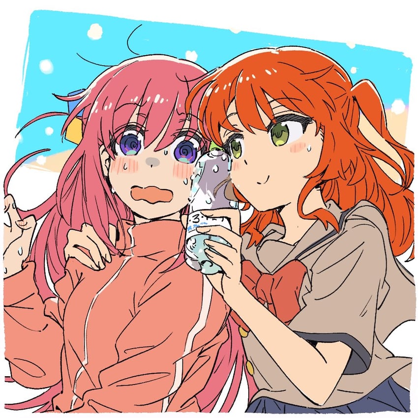 gotoh hitori and kita ikuyo (bocchi the rock!) drawn by gobou_(kkggbpn4g27)