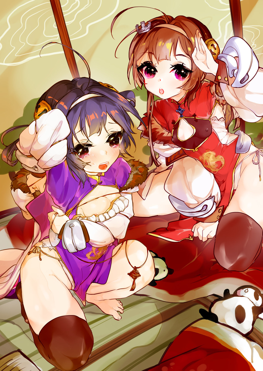 ping hai and ning hai (azur lane) drawn by nanjiyibei