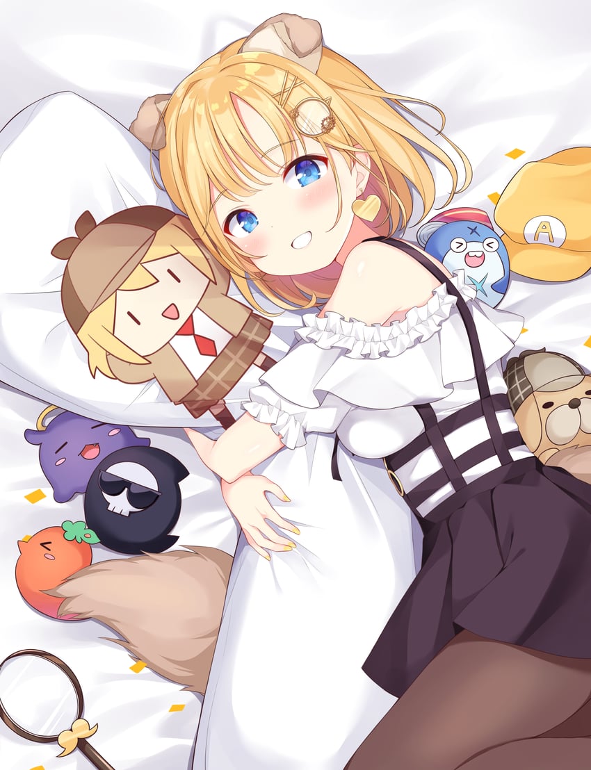 watson amelia, takodachi, bloop, bubba, and smol ame (hololive and 1 more) drawn by kofuyu_(cofyuuun)