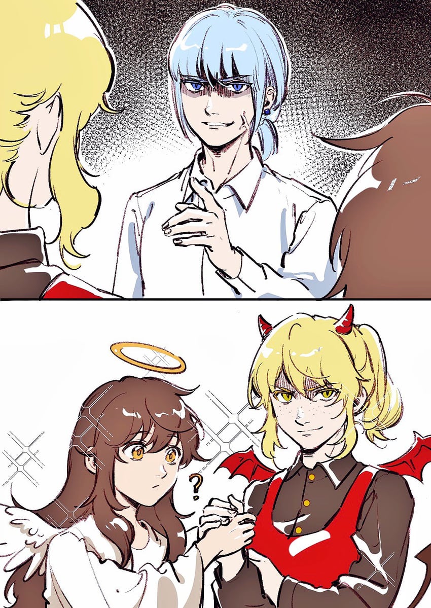 twenty-fifth bam, khun aguero agnis, and rachel (original and 1 more) drawn by shancunyinian