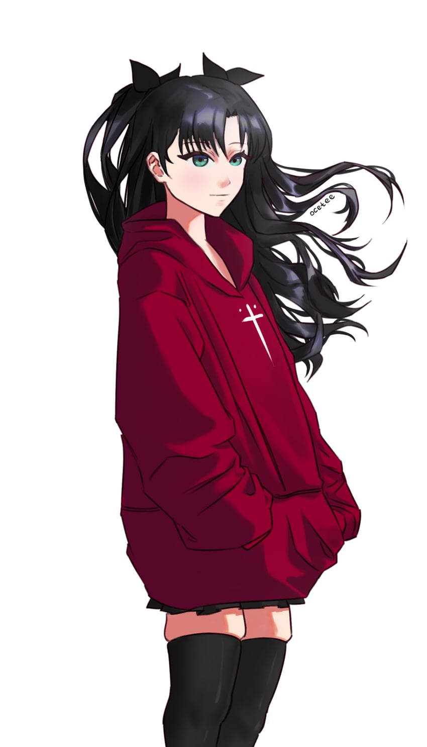 tohsaka rin (fate and 1 more) drawn by ocetee