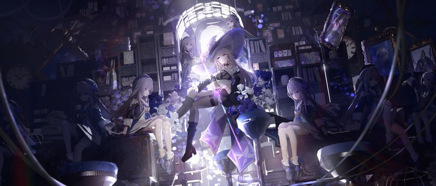 herta and the herta (honkai and 1 more) drawn by siroka