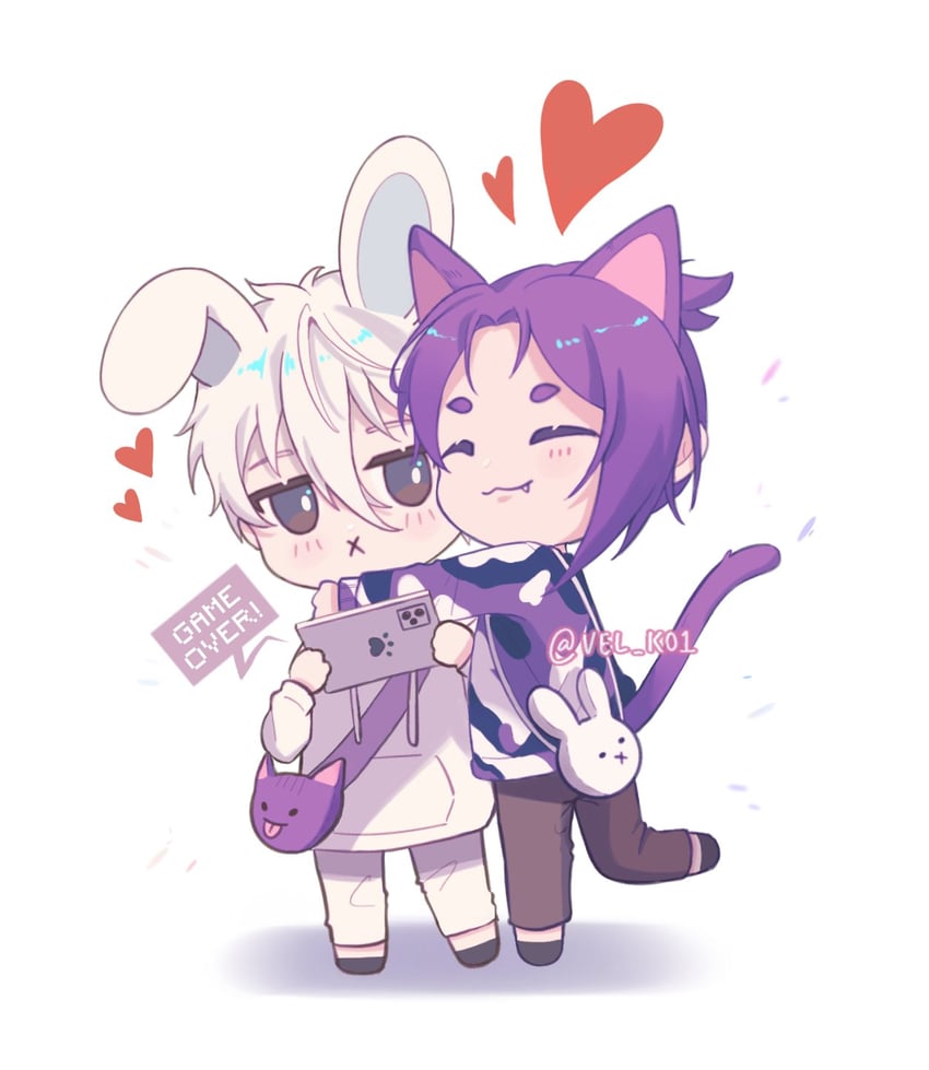 nagi seishirou and mikage reo (blue lock) drawn by vel_k01