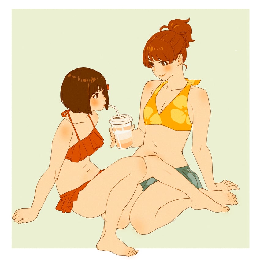 oumae kumiko and hisaishi kanade (hibike! euphonium) drawn by 55bata6rou