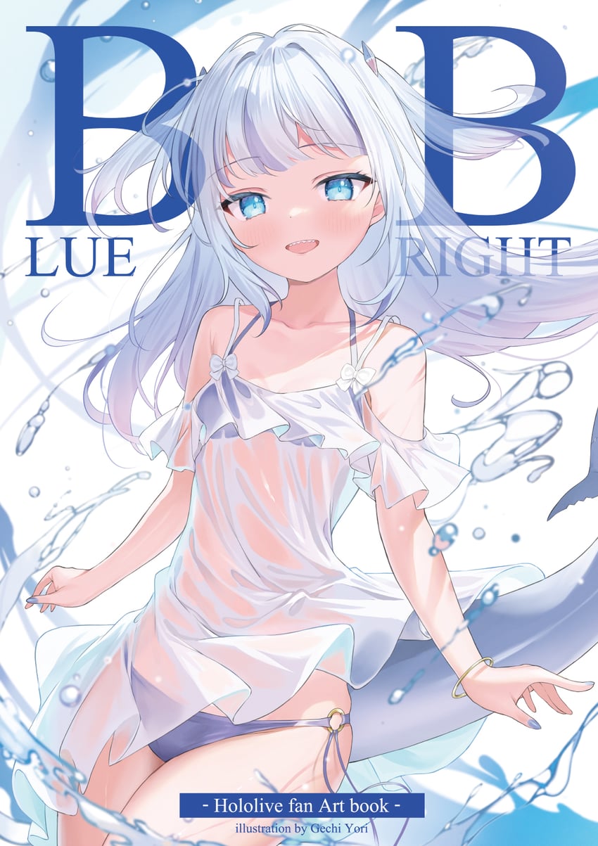 gawr gura (hololive and 1 more) drawn by takumi11