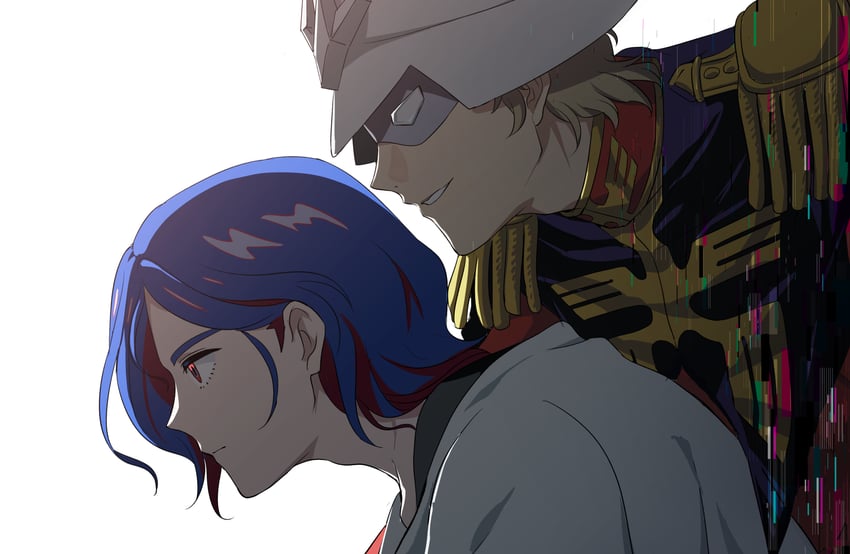 char aznable and shuji ito (gundam and 2 more) drawn by nvig00