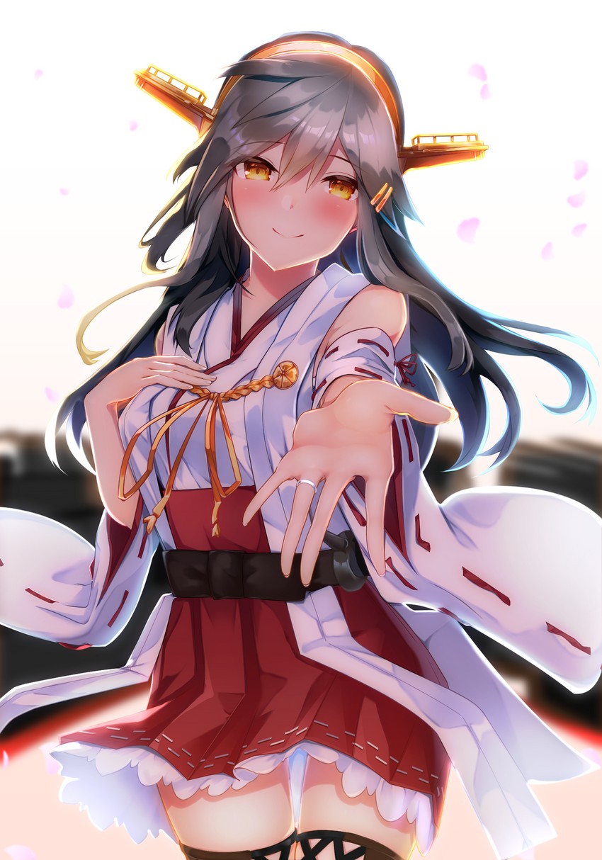 haruna and haruna kai ni (kantai collection) drawn by tsukui_kachou