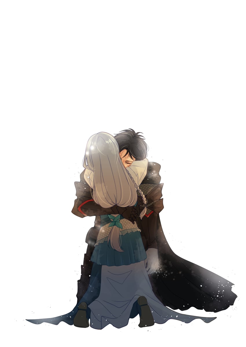 clive rosfield and jill warrick (final fantasy and 1 more) drawn by babigonice