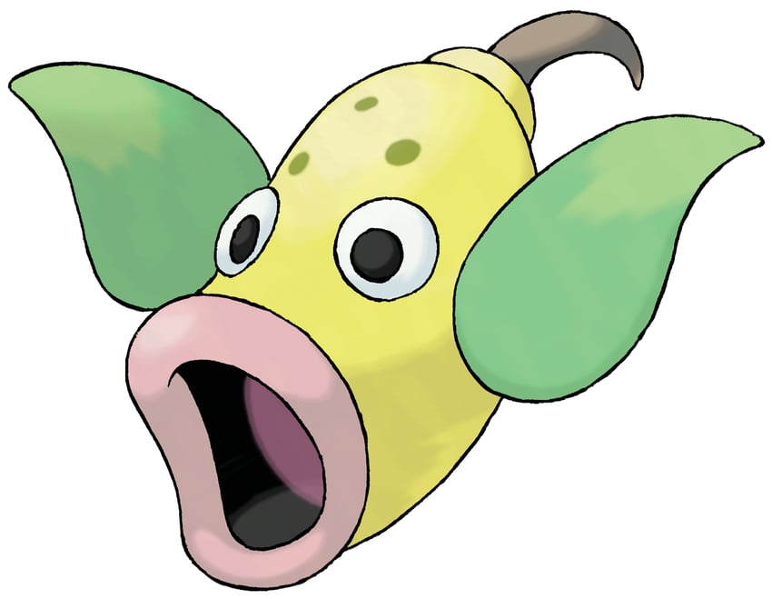 weepinbell (pokemon and 1 more) drawn by sugimori_ken