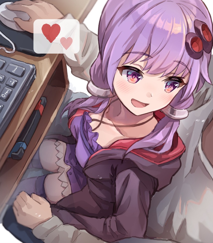 yuzuki yukari and master (vocaloid and 1 more) drawn by yasuhara_roku