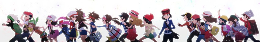 dawn, may, rosa, hilda, gloria, and 16 more (pokemon and 12 more) drawn by cocoloco
