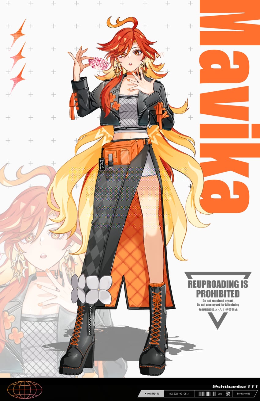 mavuika (genshin impact) drawn by shiba_(tonari_no_shiba_inu)