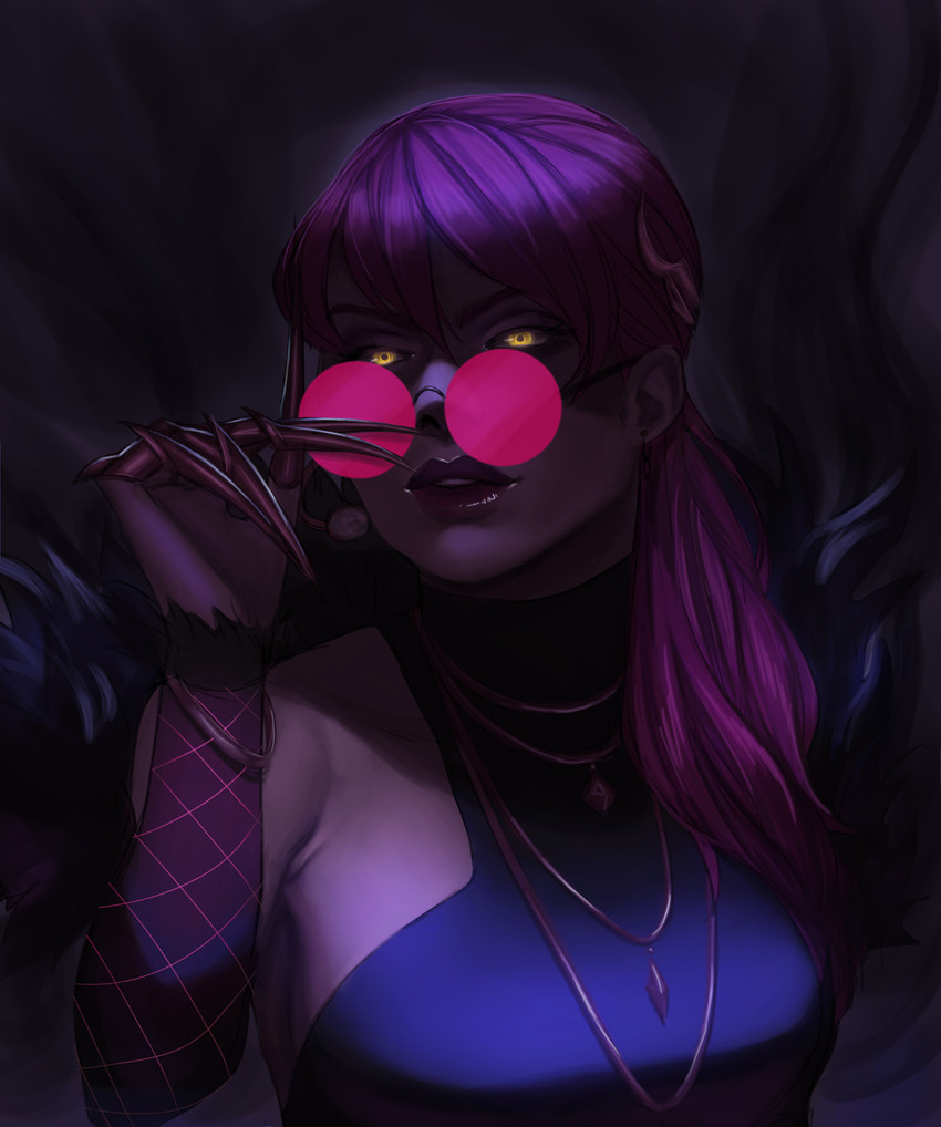 evelynn and k/da evelynn (league of legends) drawn by tamarussia