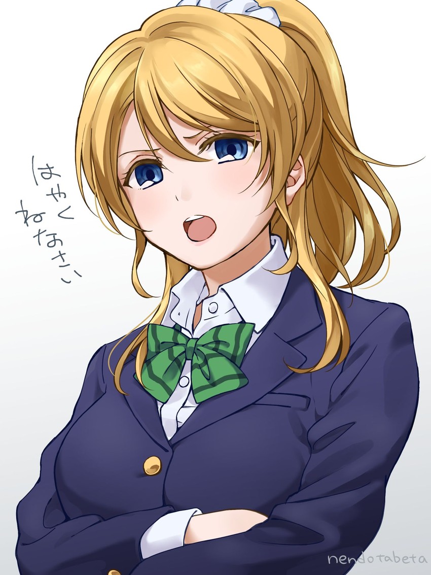 ayase eli (love live! and 1 more) drawn by surufuji