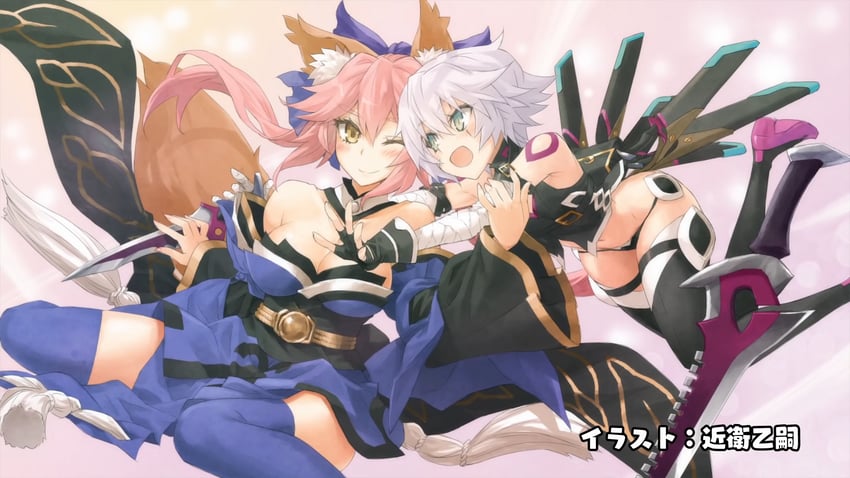 tamamo, tamamo no mae, and jack the ripper (fate and 2 more) drawn by konoe_ototsugu