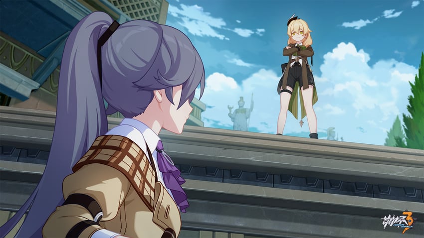 fu hua and james moriarty (honkai and 1 more)