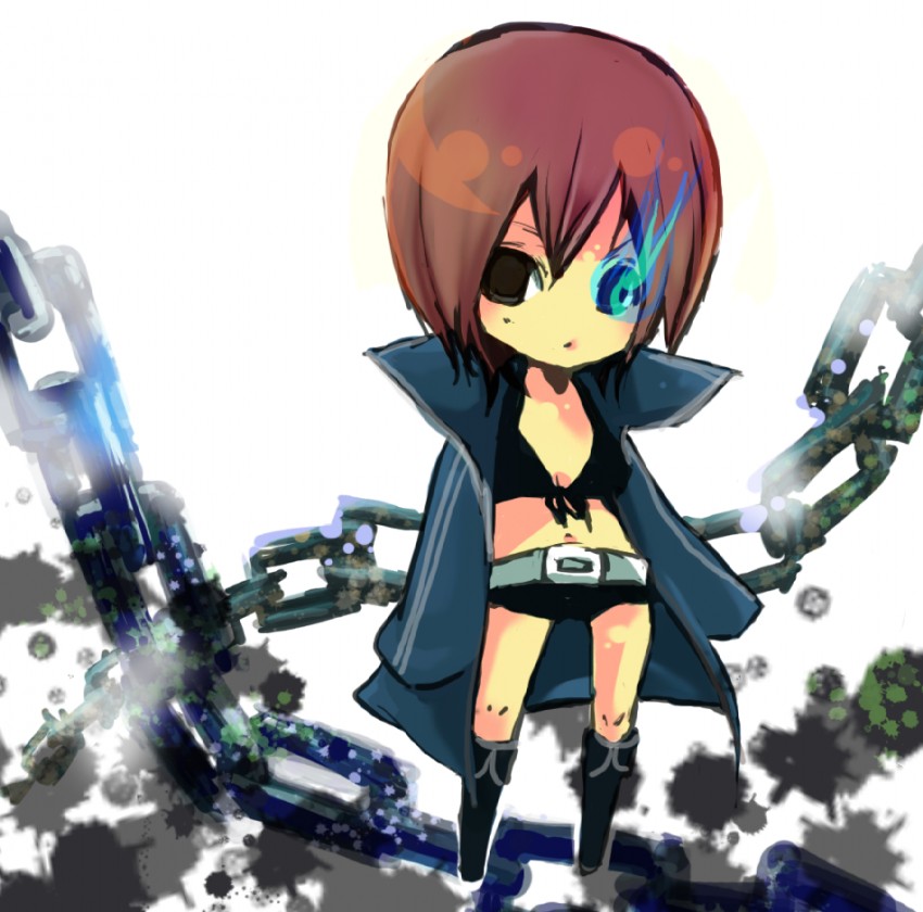 meiko and black rock shooter (vocaloid and 1 more) drawn by nagi_(pixiv)