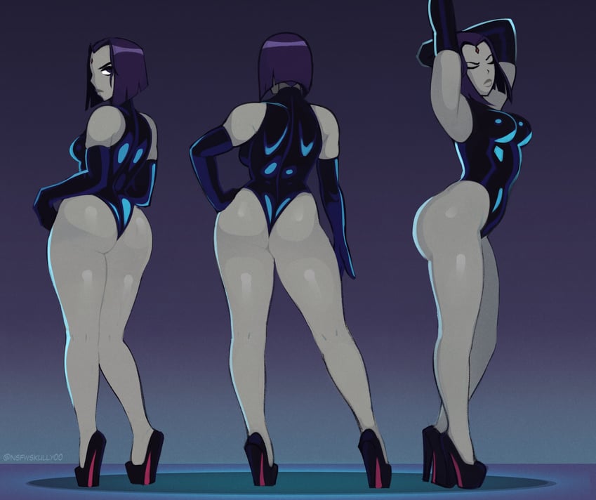raven (dc comics and 1 more) drawn by zetaskully