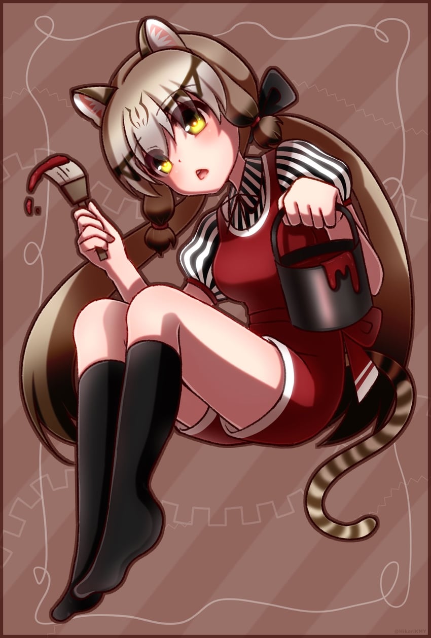 geoffroy's cat (kemono friends and 2 more) drawn by hikarikmy