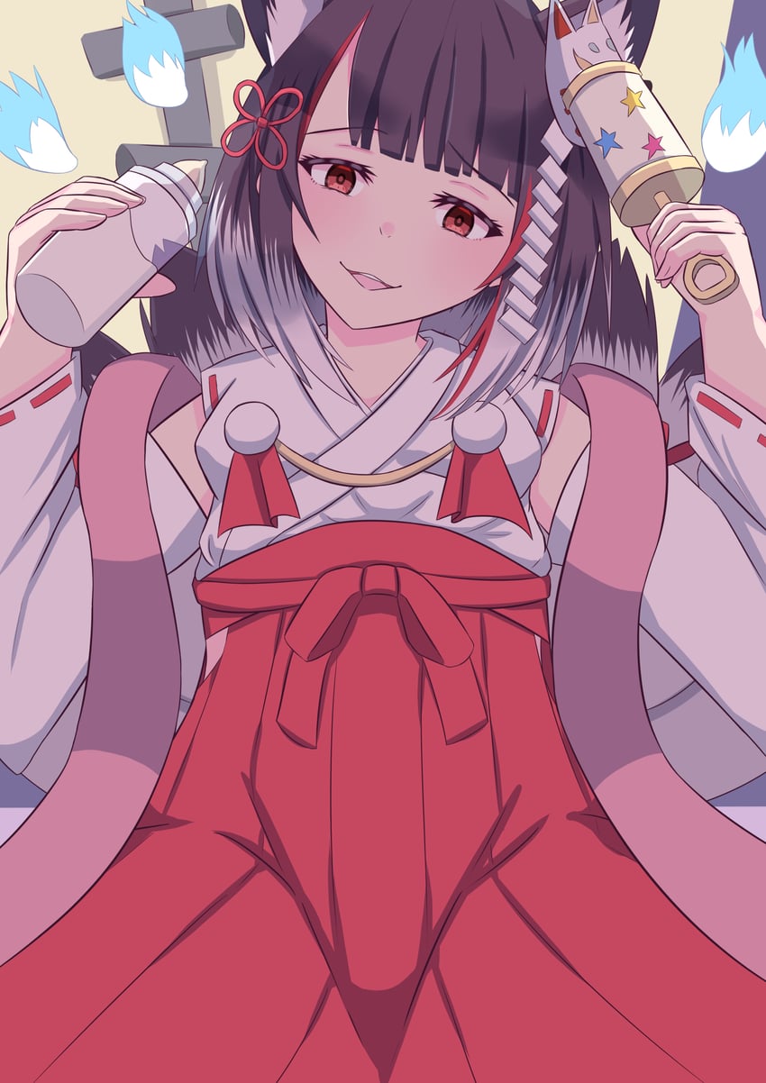 kaminari shion (vtuber nandaga haishin kiriwasuretara densetsu ni natteta) drawn by kishiroki