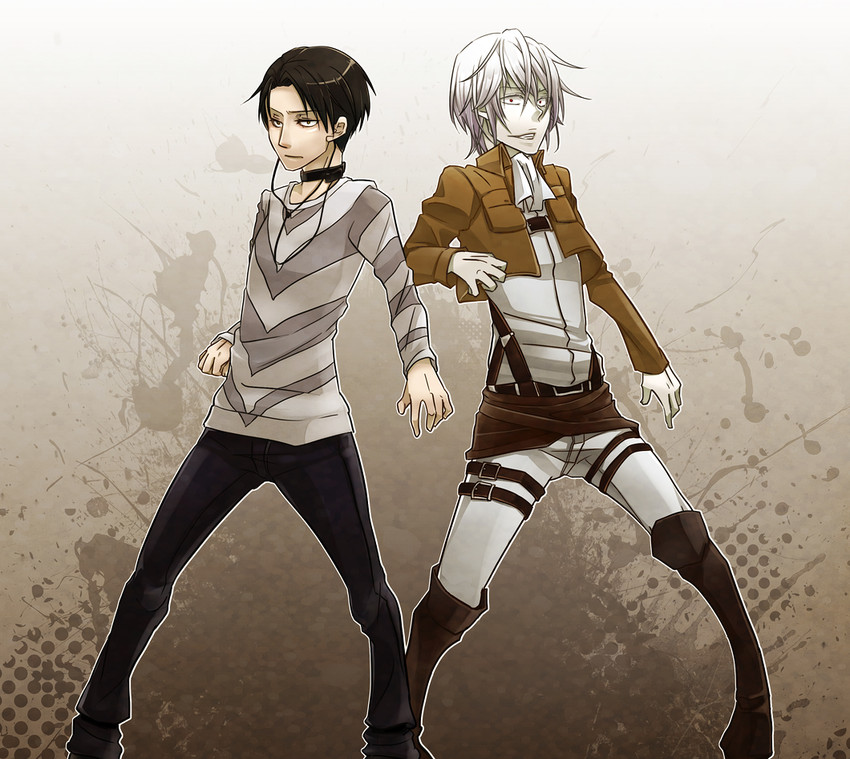 accelerator and levi (toaru majutsu no index and 1 more) drawn by kotarox