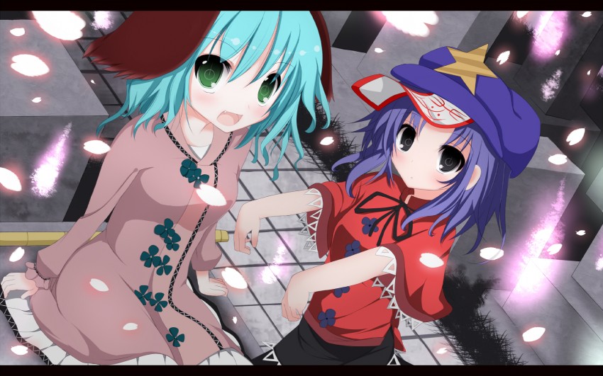 miyako yoshika and kasodani kyouko (touhou and 1 more) drawn by sukage