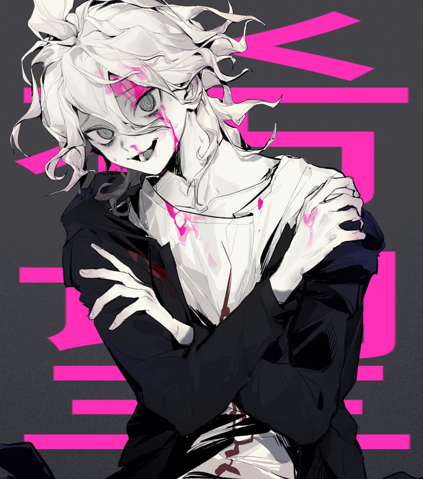 komaeda nagito (danganronpa and 1 more) drawn by tallplaycold