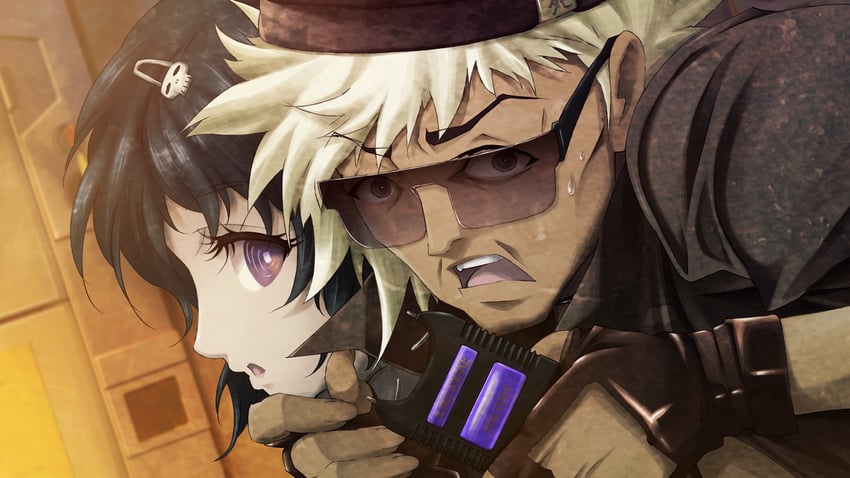 urushibara luka and suzuki kouichi (steins;gate and 1 more) drawn by huke