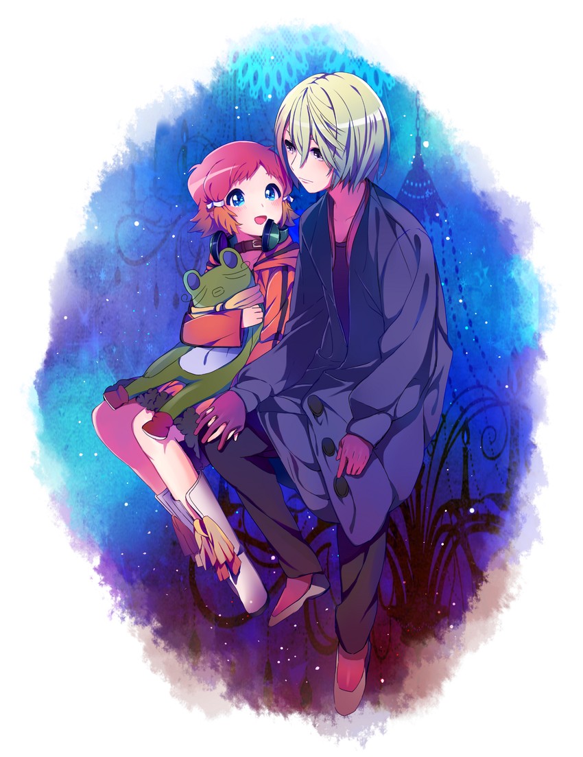 yunoha thrul, jin musou, and tama (aquarion and 1 more) drawn by kangokun
