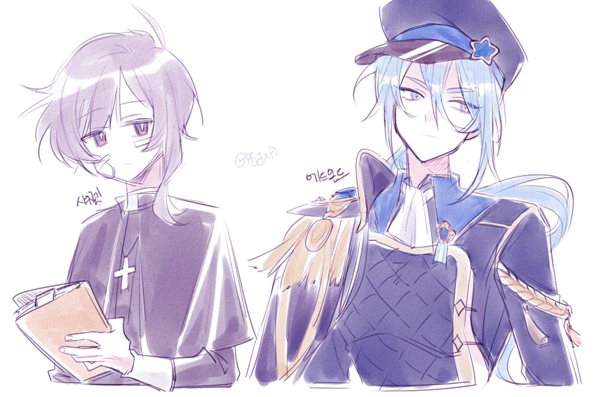edmond and securett rafe (nu carnival and 1 more) drawn by pfjgxpi