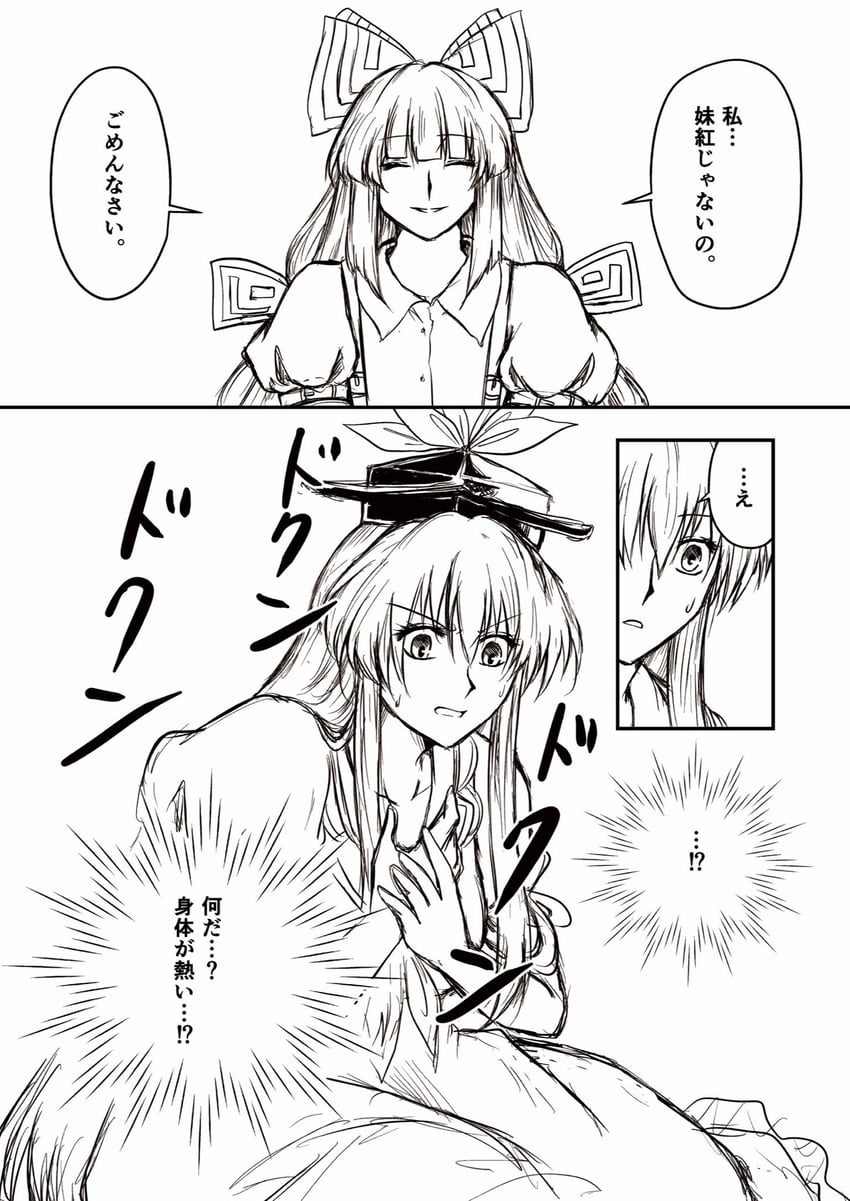 fujiwara no mokou and kamishirasawa keine (touhou) drawn by sniper16783072