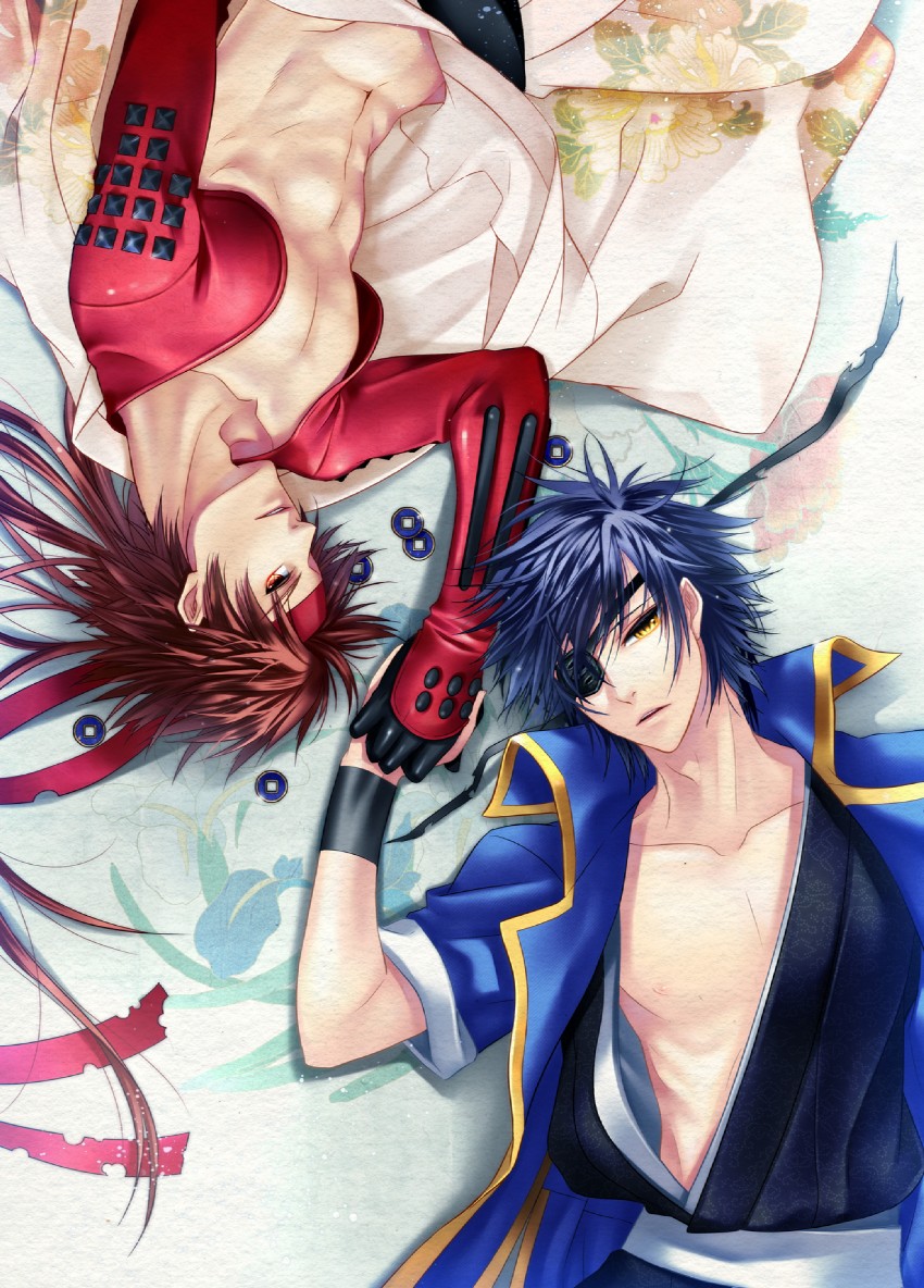 date masamune and sanada yukimura (sengoku basara) drawn by tamara