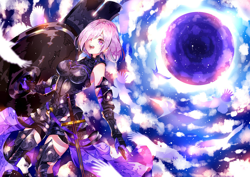 mash kyrielight (fate and 1 more) drawn by makino_(maki_n0)
