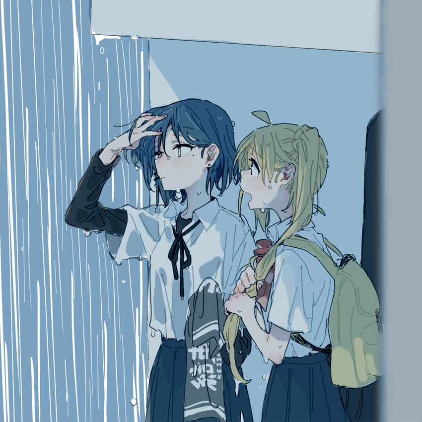 ijichi nijika and yamada ryo (bocchi the rock!) drawn by ree_(re-19)