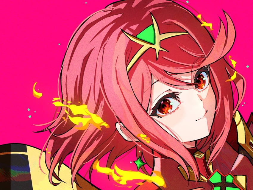 pyra (xenoblade chronicles and 1 more) drawn by milo_monzon