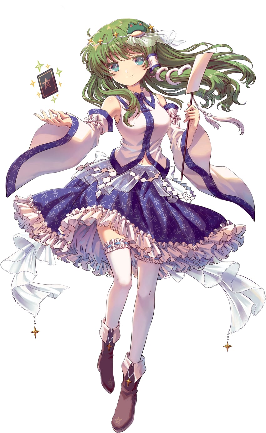 kochiya sanae (touhou and 1 more) drawn by kumio