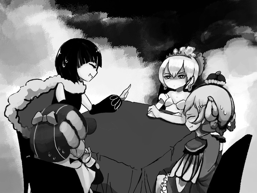lapis lazuline, detec bell, bluebell candy, and princess deluge (mahou shoujo ikusei keikaku and 2 more) drawn by coatifan